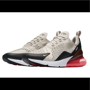 Nike Air Max 270 Light Bone/ Hot Punch Men’s. New